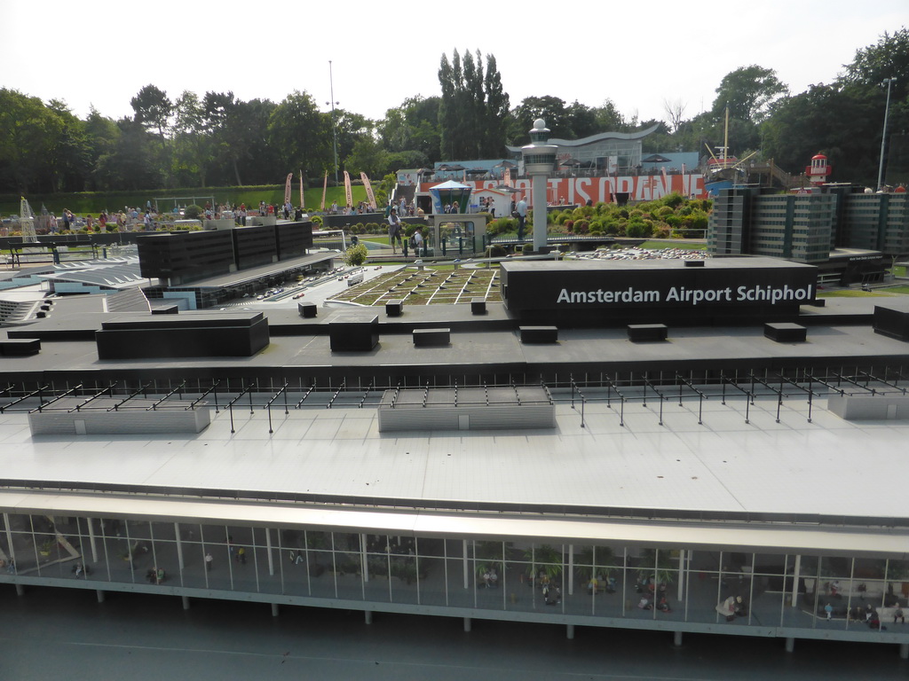 Scale model of Schiphol Airport at the Madurodam miniature park