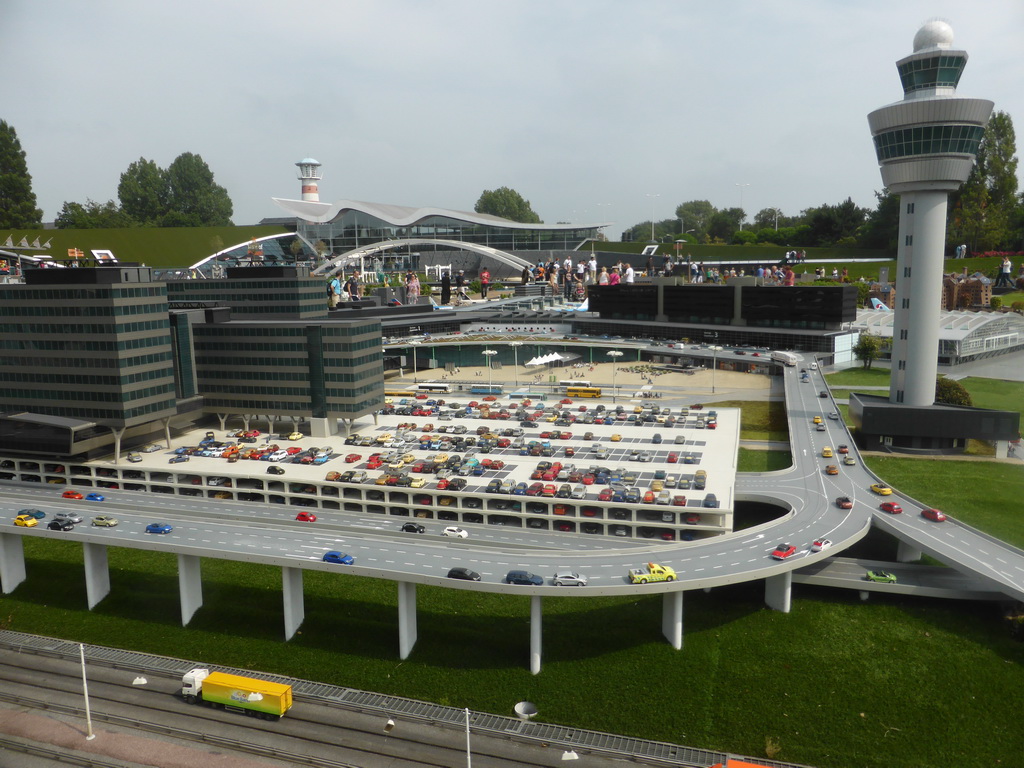 Scale model of Schiphol Airport at the Madurodam miniature park