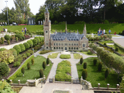 Scale model of the Peace Palace of The Hague at the Madurodam miniature park