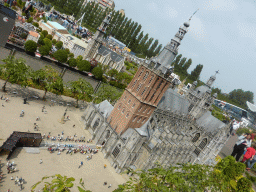 Scale model of the St. John`s Cathedral of Den Bosch at the Madurodam miniature park