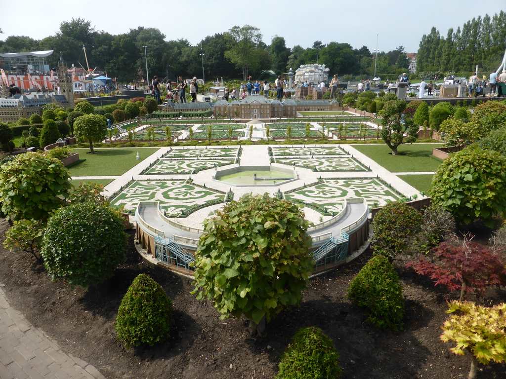 Scale model of the Het Loo Palace of Apeldoorn at the Madurodam miniature park