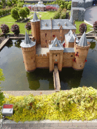 Scale model of the Muiderslot castle of Muiden at the Madurodam miniature park