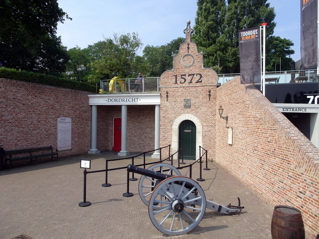 Front of the `Het Hof van Nederland` attraction at the Madurodam miniature park