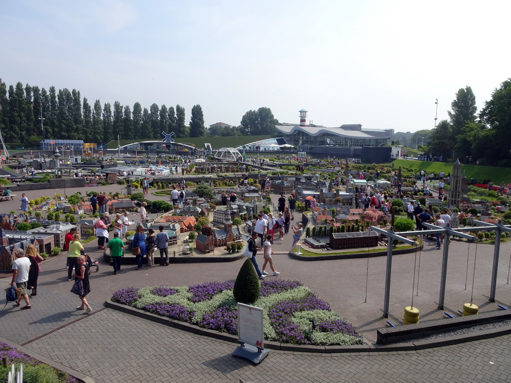 The Madurodam miniature park, viewed from the playground