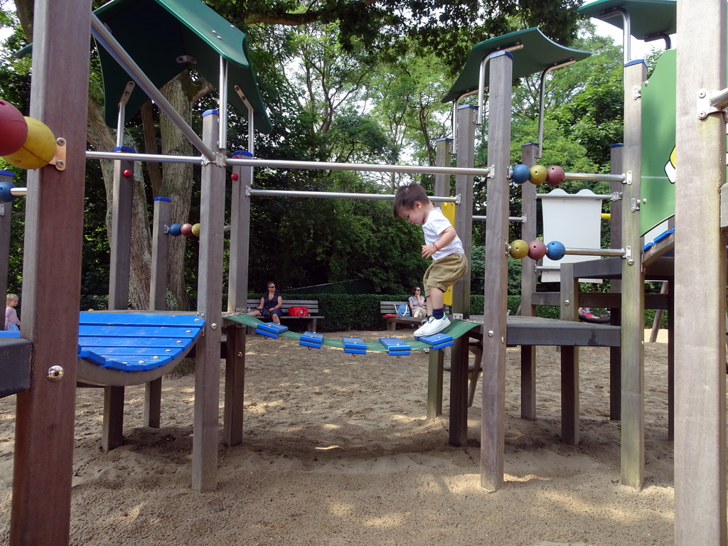 Max at the playground at the Madurodam miniature park