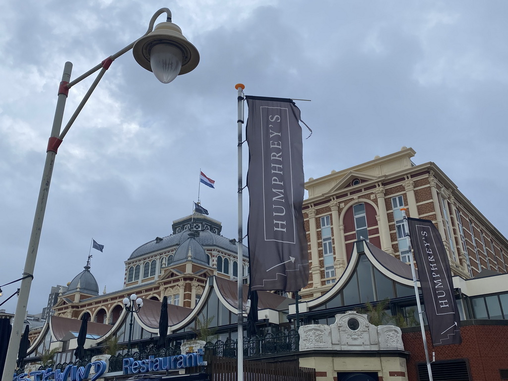 Facade of the Kurhaus building at the Strandweg road