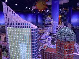 Scale models of the skyscrapers of The Hague at the The Hague Miniland at the Legoland Discovery Centre