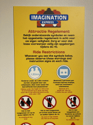Instructions for the Imagination Express at the Legoland Discovery Centre