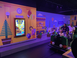Ticket office and train at the Imagination Express at the Legoland Discovery Centre