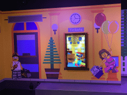 Ticket office at the Imagination Express at the Legoland Discovery Centre