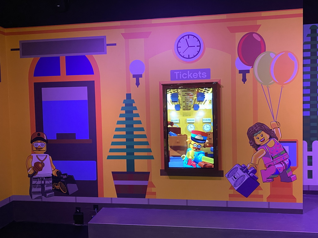 Ticket office at the Imagination Express at the Legoland Discovery Centre
