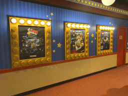 Movie posters at the lobby of the 4D Cinema at the Legoland Discovery Centre