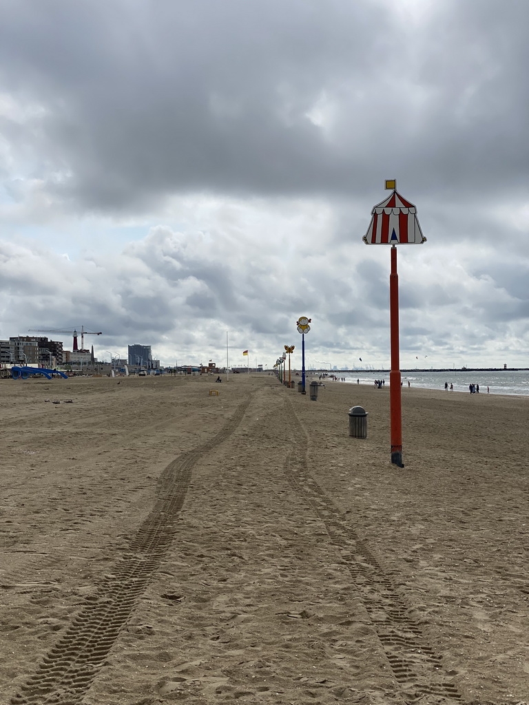 Poles with Nijntje images at the Scheveningen Beach