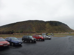 View on Mount Úlfarsfell from a parking place at Mosfellsbær