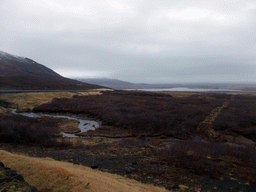 Laugarvatn Lake and surroundings, viewed from a parking place alongside the Gjabakkavegur road to Geysir
