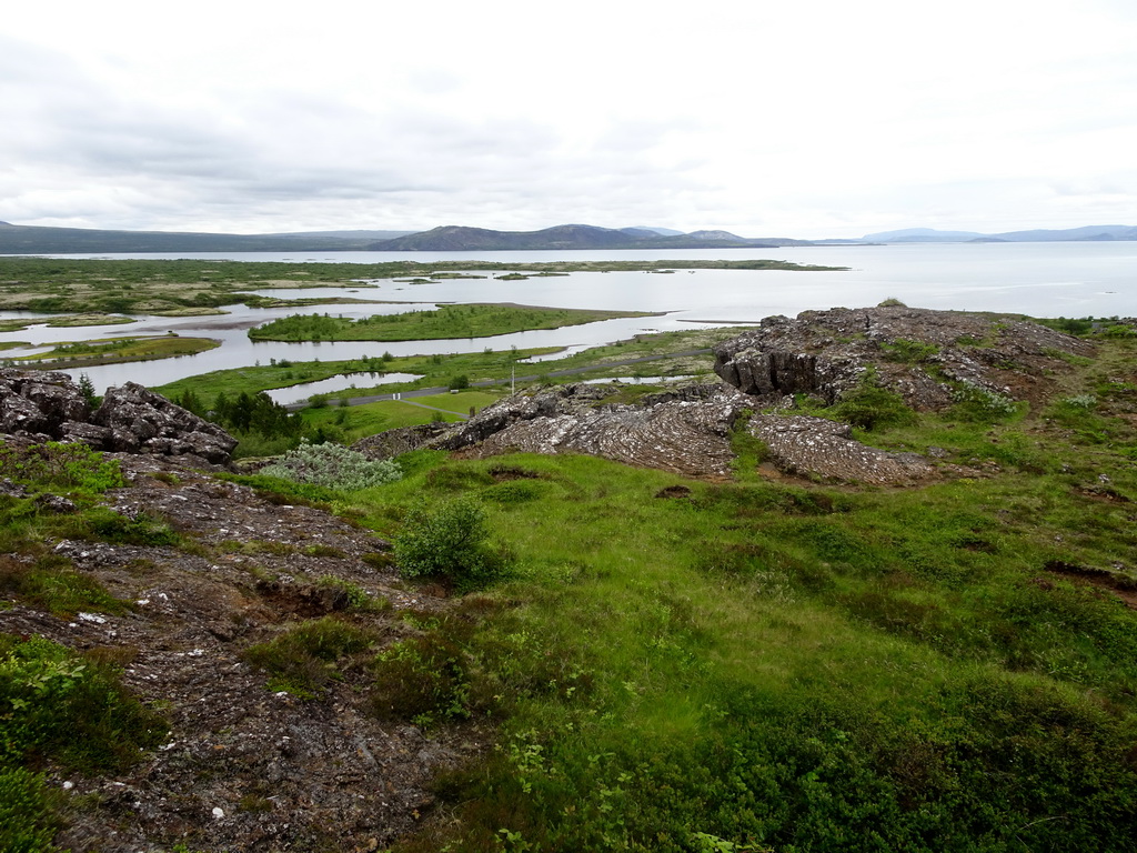 Þingvellir National Park and the north side of Þingvallavatn lake, viewed from the Hakið Viewing Point