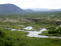 Þingvellir National Park and the north side of Þingvallavatn lake, viewed from the Hakið Viewing Point