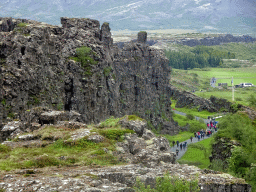The Almannagjá Gorge at Þingvellir National Park, viewed from the Hakið Viewing Point