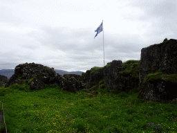 The Law Rock at the north side of the Almannagjá Gorge at Þingvellir National Park