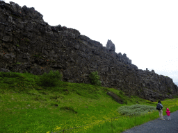 Rocks at the north side of the Almannagjá Gorge at Þingvellir National Park