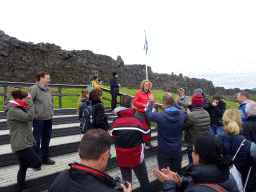 The Law Rock at the north side of the Almannagjá Gorge at Þingvellir National Park