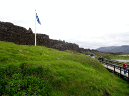 The Law Rock at the north side of the Almannagjá Gorge at Þingvellir National Park