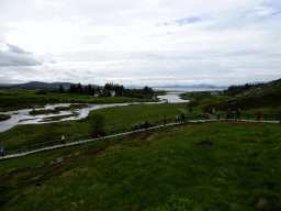 Snorri`s Booth and the Þingvellir Church and houses at Þingvellir National Park