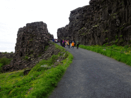 South side of the path through the Almannagjá Gorge at Þingvellir National Park