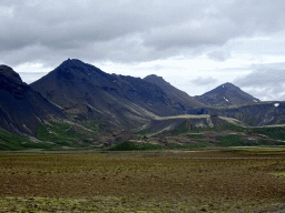 Mountains, viewed from the Lyngdalsheiðarvegur road