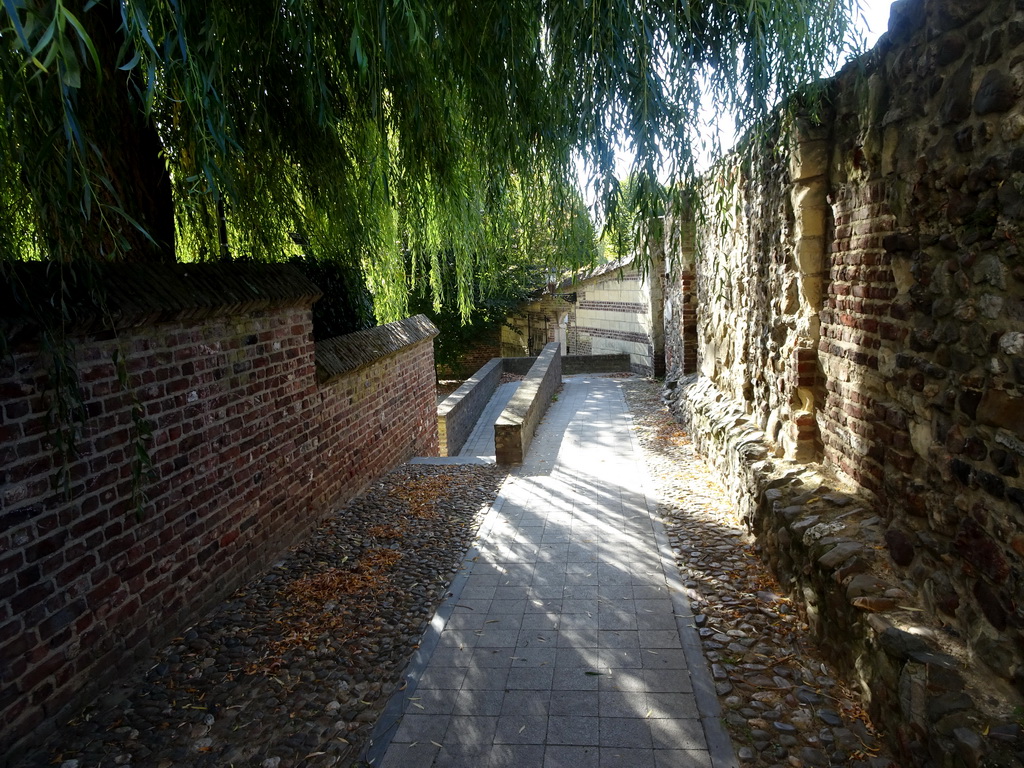 Alley at the southwest side of the Sint-Michaëlskerk church