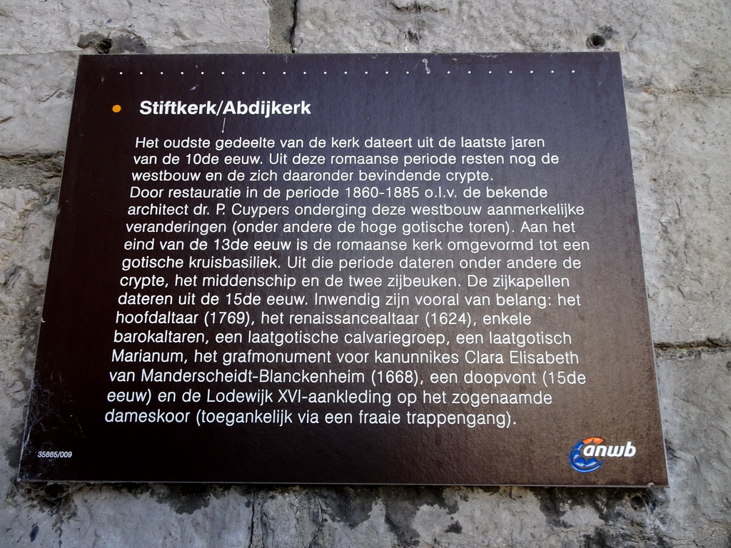 Information on the Sint-Michaëlskerk church