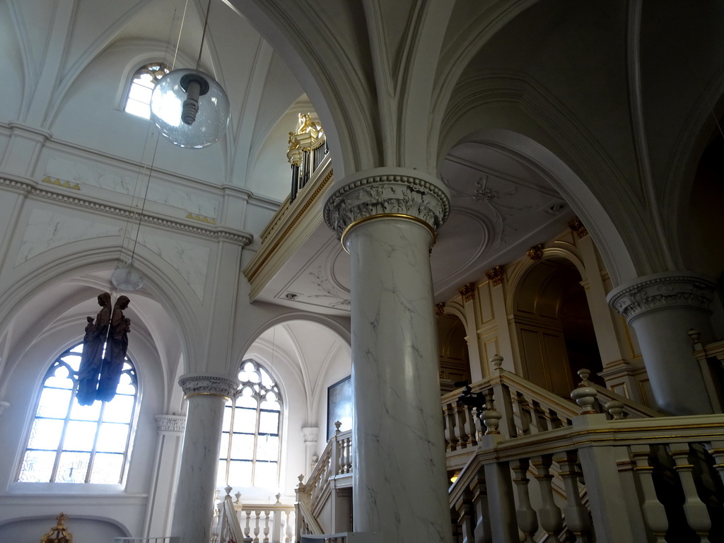 Nave and staircase of the Sint-Michaëlskerk church