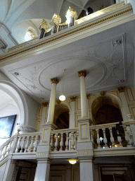 Staircase and organ of the Sint-Michaëlskerk church