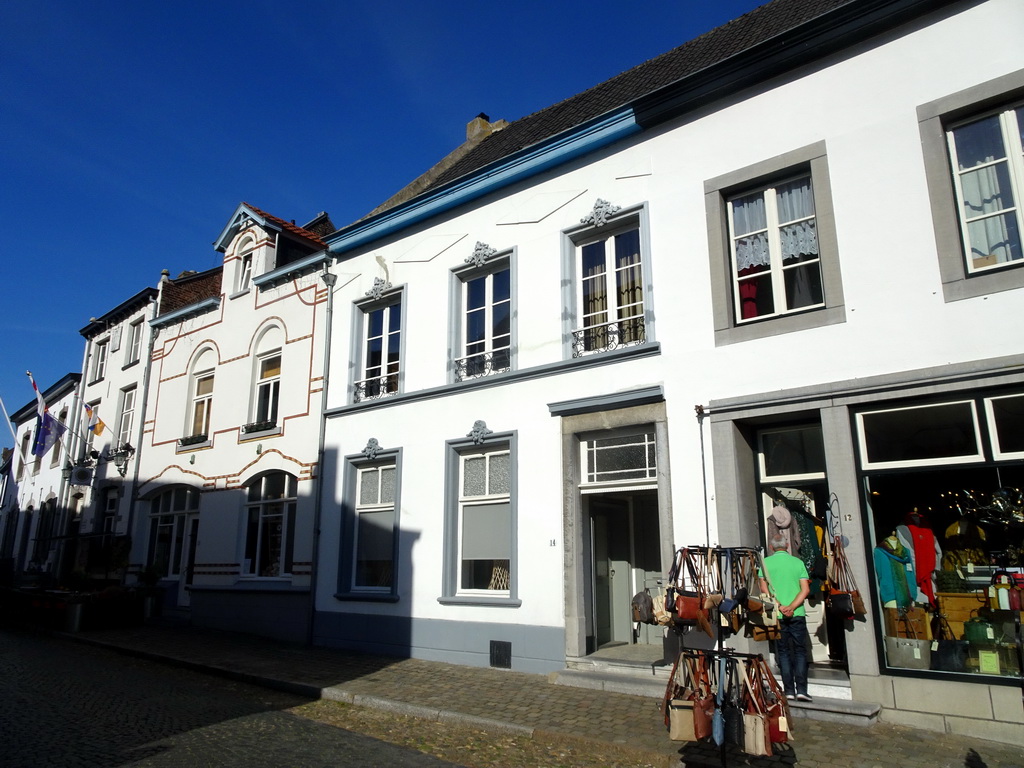 Front of shops at the Hoogstraat street