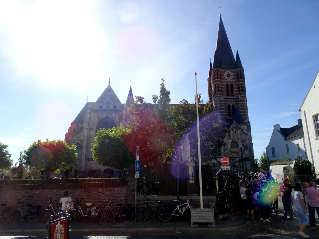 The Kerkberg square with the front of the Sint-Michaëlskerk church