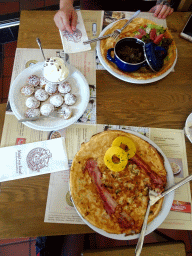 Pancakes and poffertjes at the Pannekoekenbakker restaurant
