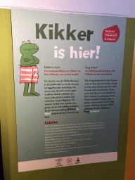 Information on the `Kikker is hier!` exhibition at the second floor of the Natuurmuseum Brabant