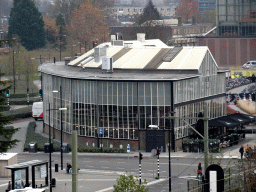 The EVE Tilburg restaurant at the Burgemeester Brokxlaan street, viewed from the top floor of the Knegtel Parking Garage