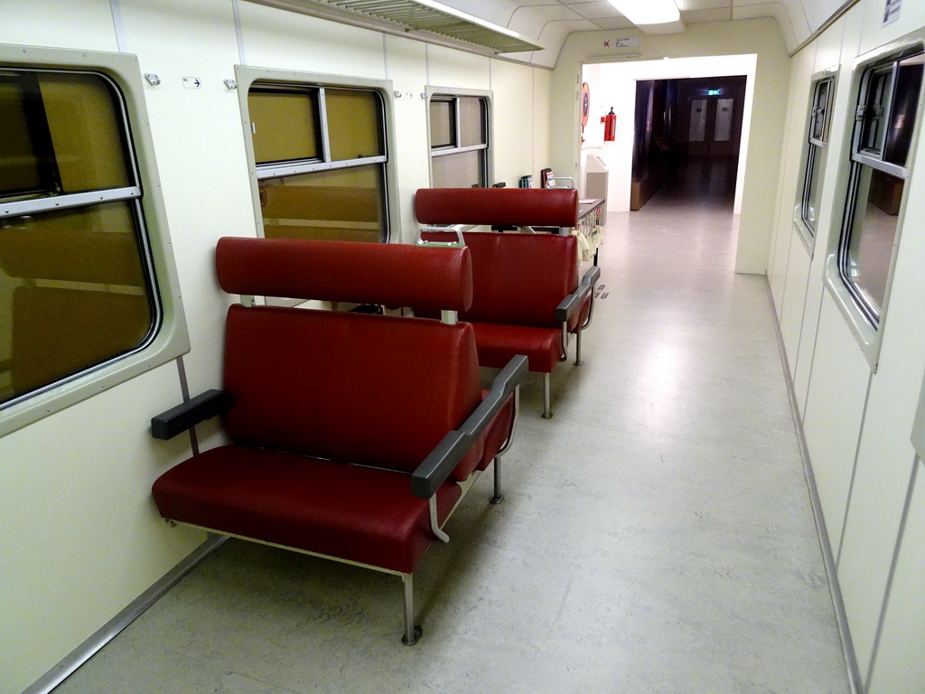Train compartment at the second floor of the Natuurmuseum Brabant