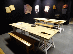Workshop tables at the ground floor of the Natuurmuseum Brabant