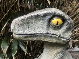 Head of a Dinosaur statue at the Dierenpark De Oliemeulen zoo