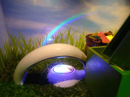 Light creating a rainbow at the `Beleef Ontdek Samen: BOS` exhibition at the second floor of the Natuurmuseum Brabant