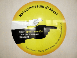 Sign of the Natuurmuseum Brabant at the Knegtel parking garage