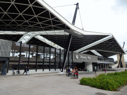 Front of the Tilburg Railway Station at the Spoorlaan street