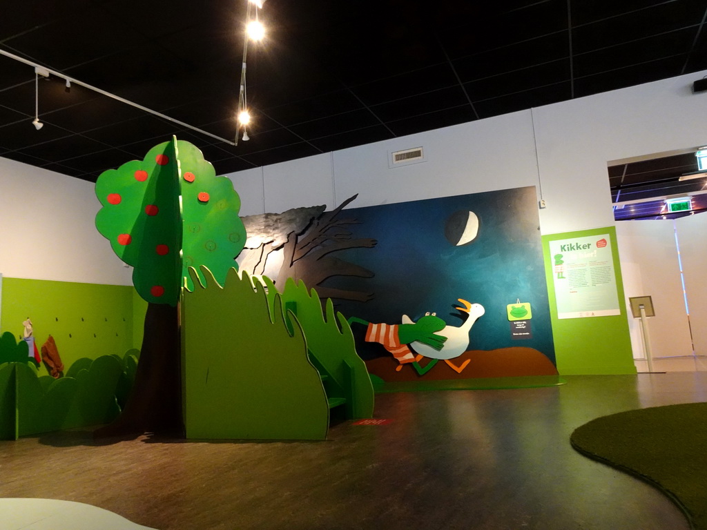 Interior of the `Kikker is hier!` exhibition at the second floor of the Natuurmuseum Brabant