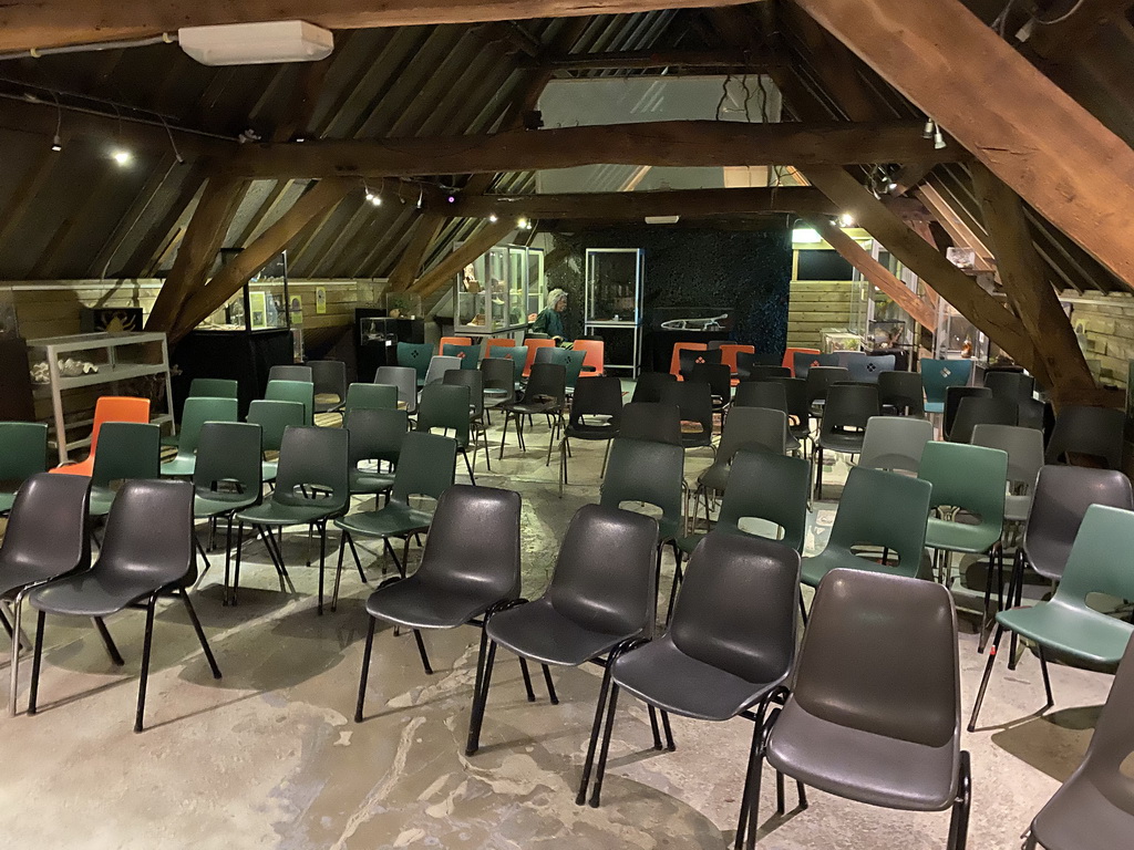 Interior of the demonstration room at the Upper Floor of the main building of the Dierenpark De Oliemeulen zoo