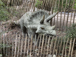 Triceratops statue at the Dierenpark De Oliemeulen zoo