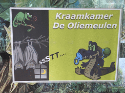 Sign about the `maternity room` at the Ground Floor of the main building of the Dierenpark De Oliemeulen zoo, with explanation