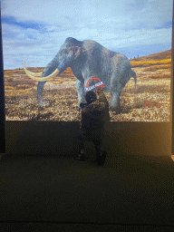Max playing a sneaking game at the `IJstijd!` exhibition at the ground floor of the Natuurmuseum Brabant