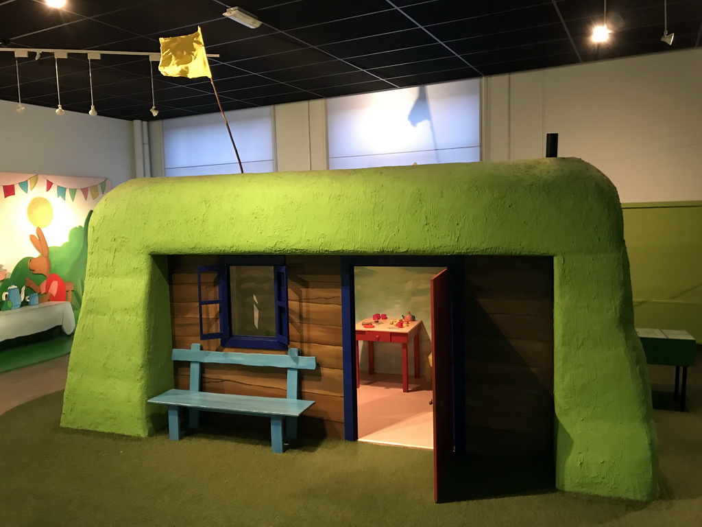 The home of Kikker at the `Kikker is hier!` exhibition at the second floor of the Natuurmuseum Brabant